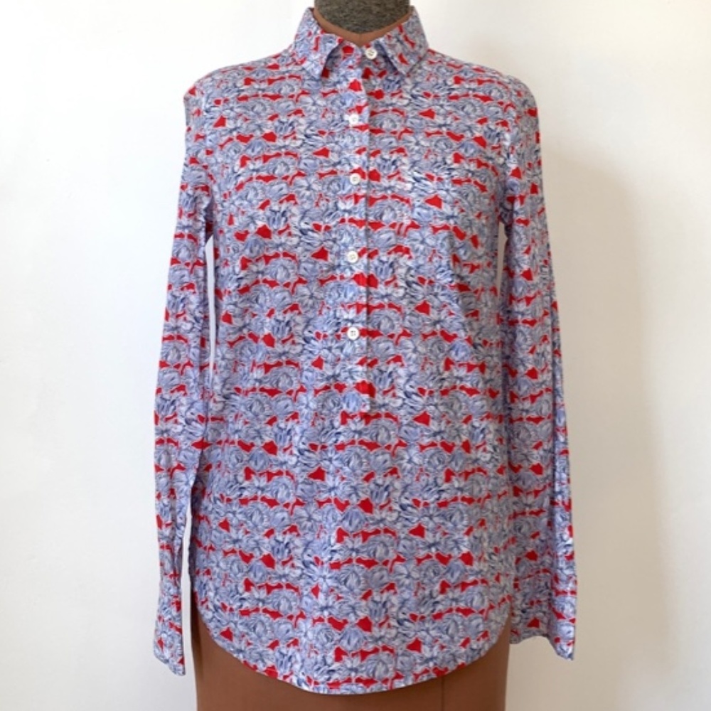 Liberty for J. Crew Matilda tulip popover top